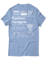 T-Shirt Αντρικό - Fashion Designer - Color Thumbnail Γαλάζιο