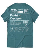 T-Shirt Αντρικό - Fashion Designer - Color Thumbnail Μπλε Πράσινο