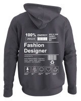 Φούτερ με κουκούλα - Fashion Designer - Color Thumbnail Ανθρακί