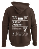 Φούτερ με κουκούλα - Fashion Designer - Color Thumbnail Καφέ
