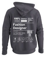 Φούτερ με κουκούλα - Fashion Designer - Color Thumbnail Ανθρακί