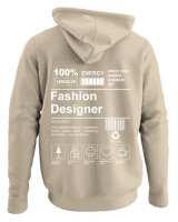 Φούτερ με κουκούλα - Fashion Designer - Color Thumbnail Μπέζ