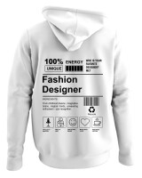 Φούτερ με κουκούλα - Fashion Designer - Color Thumbnail ΄Ασπρο