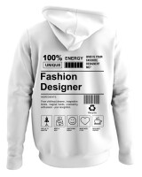 Φούτερ με κουκούλα - Fashion Designer - Color Thumbnail ΄Ασπρο