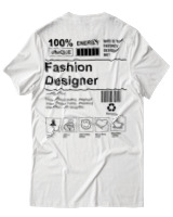 T-Shirt Αντρικό - Fashion Designer - Color Thumbnail Άσπρο