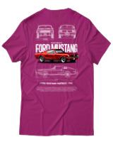 T-Shirt Αντρικό - Fast Back 1985 - Color Thumbnail Φουξια