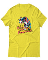 T-Shirt  Γυναικείο - Fast But Not Furious - Color Thumbnail Κίτρινο