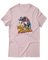 T-Shirt  Γυναικείο - Fast But Not Furious - Color Thumbnail Απαλό Ροζ