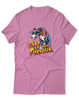 T-Shirt  Γυναικείο - Fast But Not Furious - Color Thumbnail Ροζ