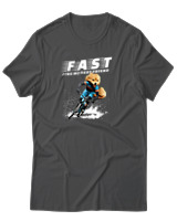 T-Shirt Unisex - Fast Like My Best Friend - Color Thumbnail Ανθρακί