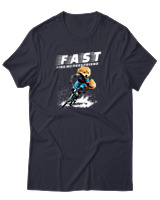 T-Shirt Unisex - Fast Like My Best Friend - Color Thumbnail Σκούρο Μπλε