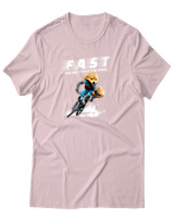 T-Shirt Unisex - Fast Like My Best Friend - Color Thumbnail Απαλό Ροζ