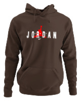 Φούτερ με κουκούλα - Fat Jordan - Color Thumbnail Καφέ