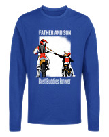 Μακρυμάνικο Μακό Αντρικό - Father And Son - Color Thumbnail Μπλε Ρουά