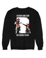Φούτερ χωρίς κουκούλα Γυναικείο - Father And Son - Color Thumbnail Μαύρο