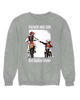 Φούτερ χωρίς κουκούλα Γυναικείο - Father And Son - Color Thumbnail Γκρι Μελανζέ