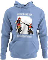 Φούτερ με κουκούλα - Father And Son - Color Thumbnail Blue Carolina