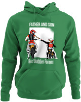 Φούτερ με κουκούλα - Father And Son - Color Thumbnail Kelly Green