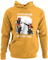 Φούτερ με κουκούλα - Father And Son - Color Thumbnail Κίτρινο Χρυσό
