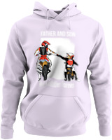 Φούτερ με κουκούλα - Father And Son - Color Thumbnail Λιλά
