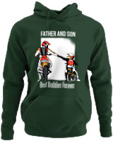 Φούτερ με κουκούλα - Father And Son - Color Thumbnail Κυπαρισσί