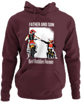 Φούτερ με κουκούλα - Father And Son - Color Thumbnail Marron