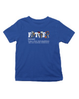 T-Shirt  Παιδικό - Father - Color Thumbnail Μπλε Ρουά