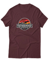 T-Shirt  Γυναικείο - Fatherhood - Color Thumbnail Μπορντό