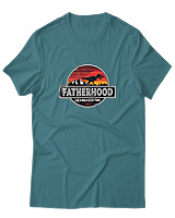 T-Shirt  Γυναικείο - Fatherhood - Color Thumbnail Μπλέ Πράσινο