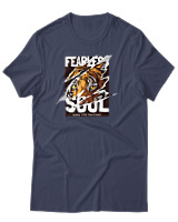 T-Shirt Αντρικό - Fearless Soul - Color Thumbnail Μπλε Γκρι