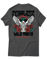 T-Shirt Αντρικό - Fearless Wild Youth - Color Thumbnail Ανθρακί