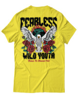 T-Shirt Αντρικό - Fearless Wild Youth - Color Thumbnail Κίτρινο