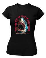 T-Shirt Στενή Γραμμή - Feel The Bite  - Color Thumbnail Μαύρο