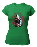 T-Shirt Στενή Γραμμή - Feel The Bite  - Color Thumbnail Πράσινο