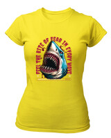 T-Shirt Στενή Γραμμή - Feel The Bite  - Color Thumbnail Κίτρινο