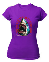 T-Shirt Στενή Γραμμή - Feel The Bite  - Color Thumbnail Σκούρο Μωβ