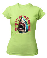 T-Shirt Στενή Γραμμή - Feel The Bite  - Color Thumbnail Λαχανί