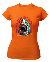 T-Shirt Στενή Γραμμή - Feel The Bite  - Color Thumbnail Πορτοκαλί