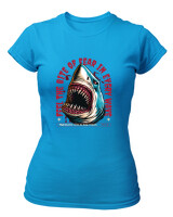T-Shirt Στενή Γραμμή - Feel The Bite  - Color Thumbnail Τιρκουάζ