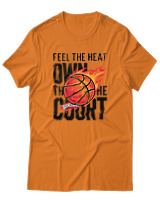 T-Shirt Αντρικό - Feel The Heart - Color Thumbnail Πορτοκαλί