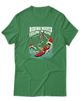 T-Shirt  Γυναικείο - Feeling Alive - Color Thumbnail Πράσινο
