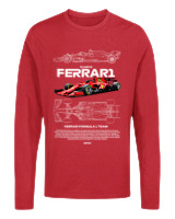 Μακρυμάνικο Μακό Αντρικό - Ferrari - Color Thumbnail Κόκκινο