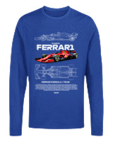 Μακρυμάνικο Μακό Αντρικό - Ferrari - Color Thumbnail Μπλε Ρουά