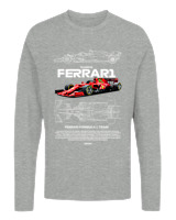 Μακρυμάνικο Μακό Αντρικό - Ferrari - Color Thumbnail Γκρι Μελανζέ