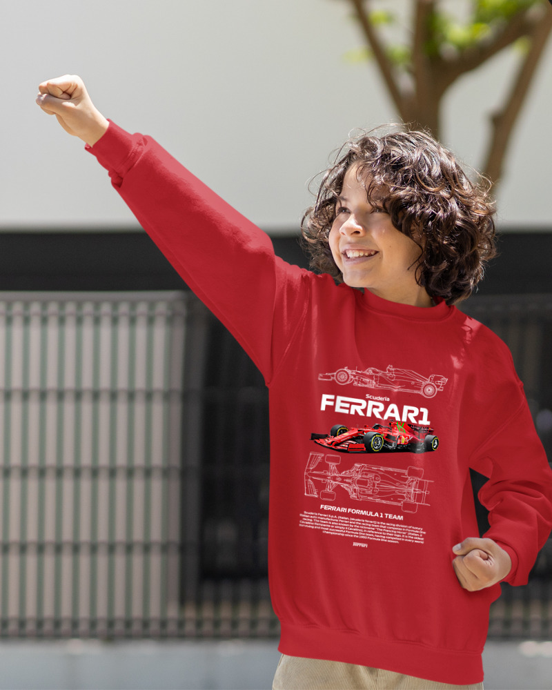 Φούτερ χωρίς κουκούλα Παιδικό - Ferrari - Image 2