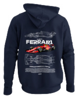 Φούτερ με κουκούλα - Ferrari - Color Thumbnail Navy Blue