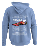 Φούτερ με κουκούλα - Ferrari - Color Thumbnail Blue Carolina