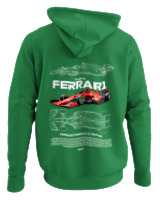 Φούτερ με κουκούλα - Ferrari - Color Thumbnail Kelly Green