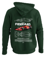 Φούτερ με κουκούλα - Ferrari - Color Thumbnail Κυπαρισσί