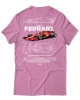 T-Shirt Αντρικό - Ferrari - Color Thumbnail Ροζ